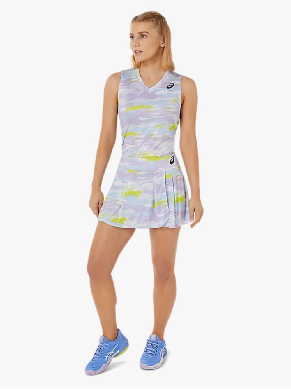 ASICS Women's Match Graphic Tennis Skort ( skirt and top) size S